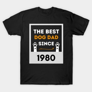 The Best Dog Dad Since 1980 T-Shirt